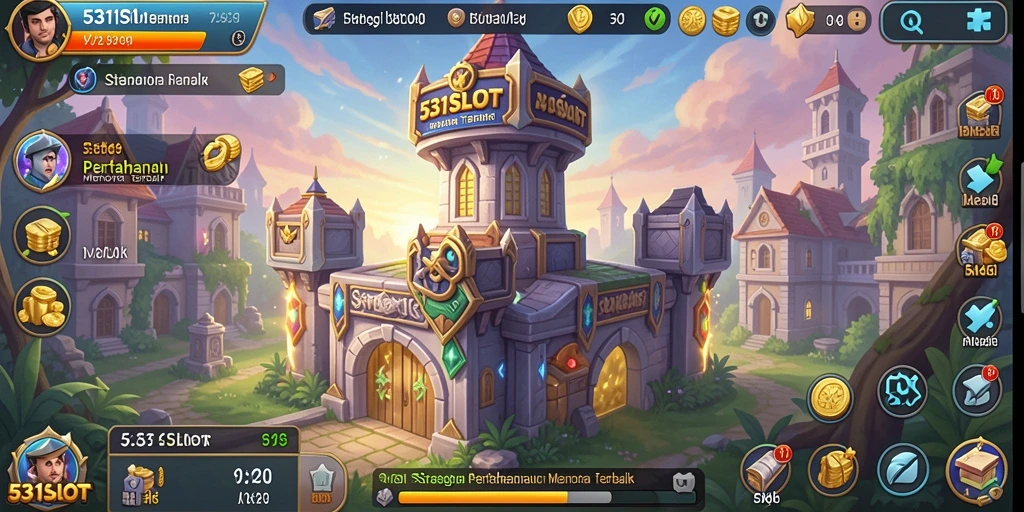 Gameplay menegangkan dalam 531SLOT yang melibatkan strategi Tower Defense.