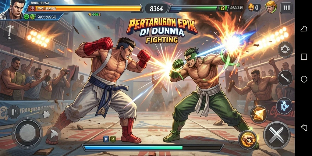 Screenshot utama 8364 menampilkan aksi pertarungan mendebarkan.