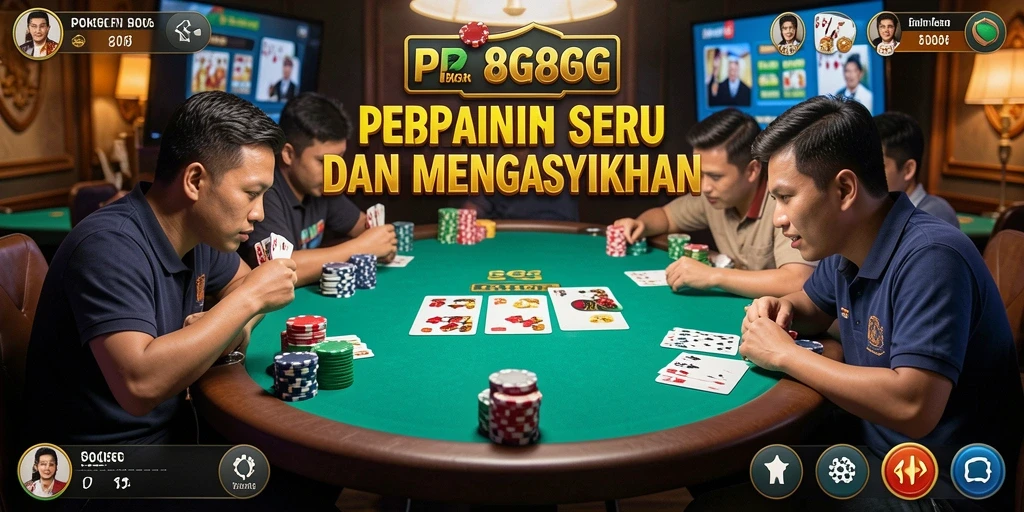 Screenshot gameplay <strong>8G8G</strong> menampilkan aksi poker seru.