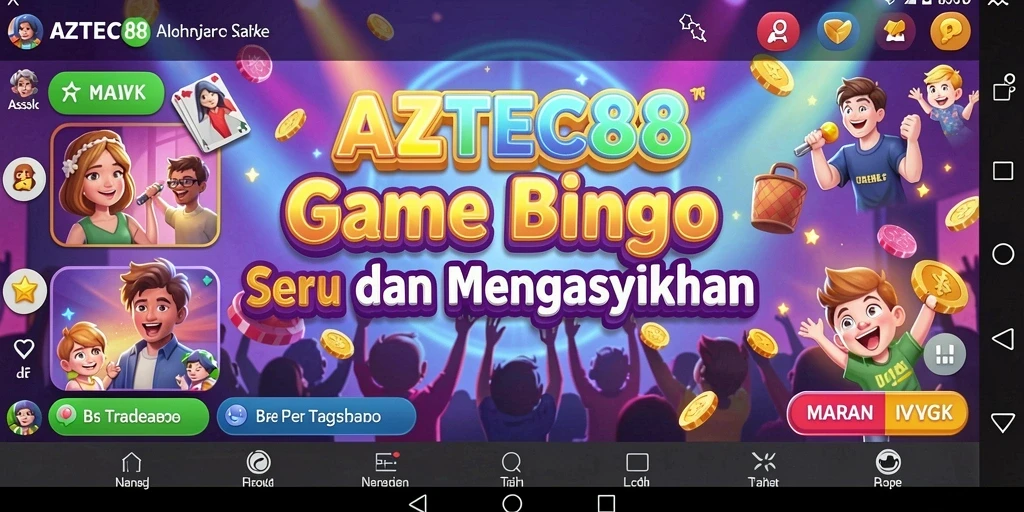 Tangkapan layar AZTEC88 menampilkan gameplay Bingo yang seru dan interaktif.