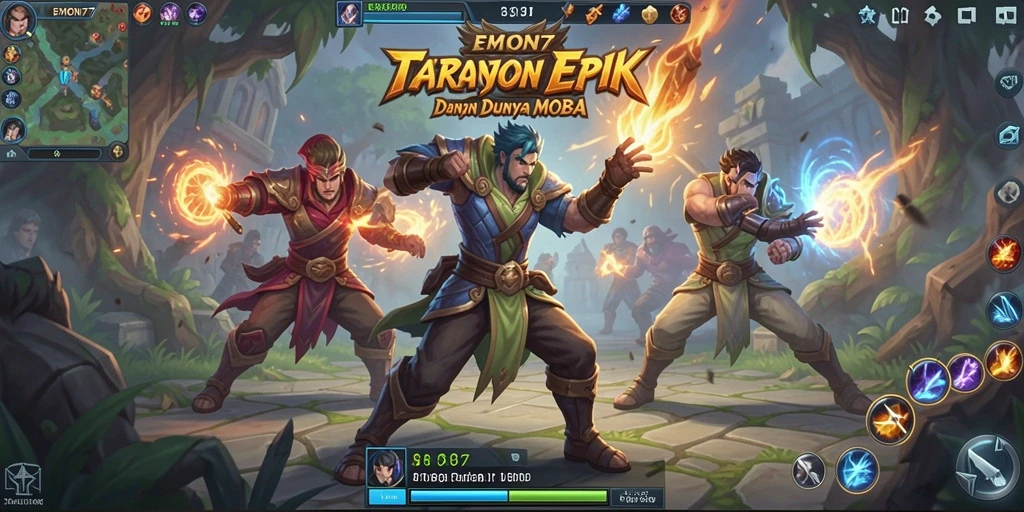 Tampilan gameplay seru dan mendebarkan dari EMON77.