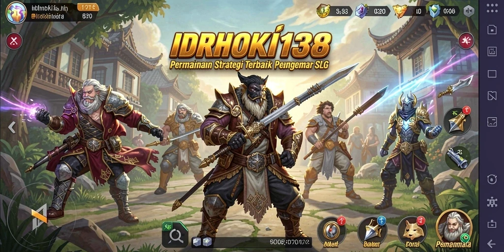 Screenshot utama IDRHOKI138 menampilkan aksi pertempuran yang intens.