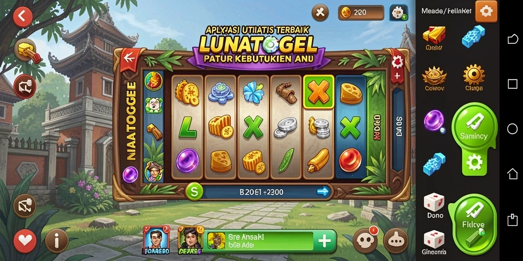Tangkap layar <strong>LUNATOGEL</strong> yang menunjukkan antarmuka aplikasi utilitas yang menarik.