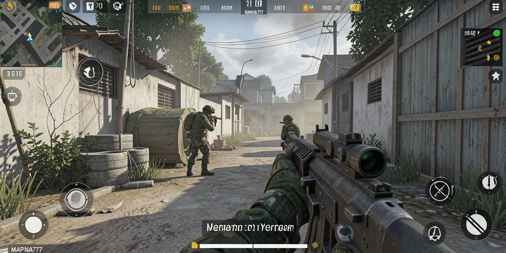 Tangkapan layar menampilkan aksi gameplay intens dalam <strong>MAPNA777</strong>.