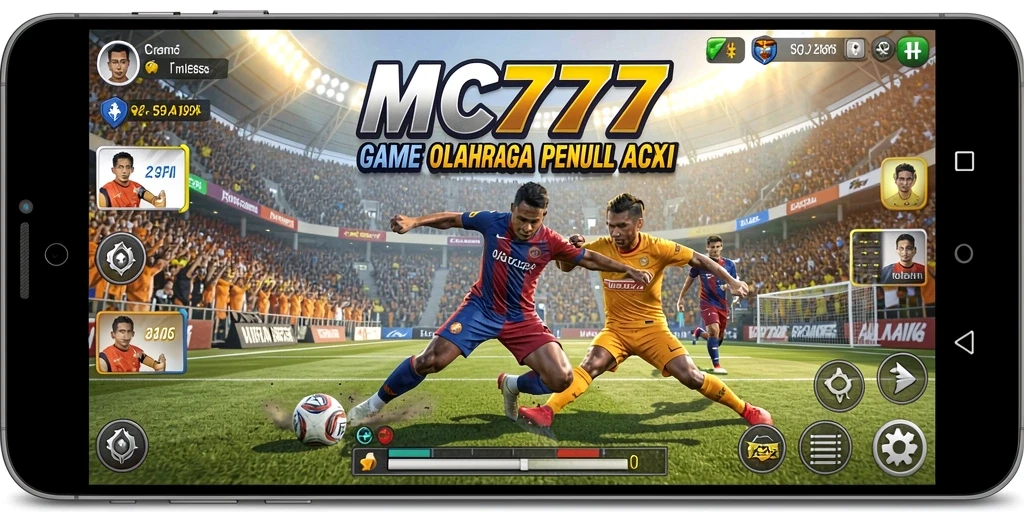 Gameplay seru dan realistis dari MC777 dalam arena olahraga.