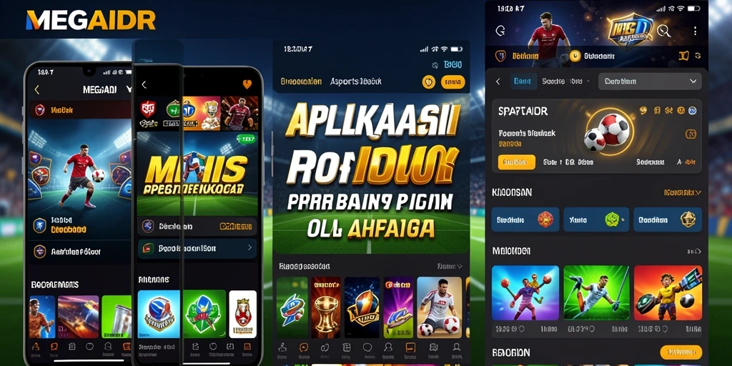 Screenshot utama MEGAIDR menampilkan pengalaman taruhan olahraga yang menarik.