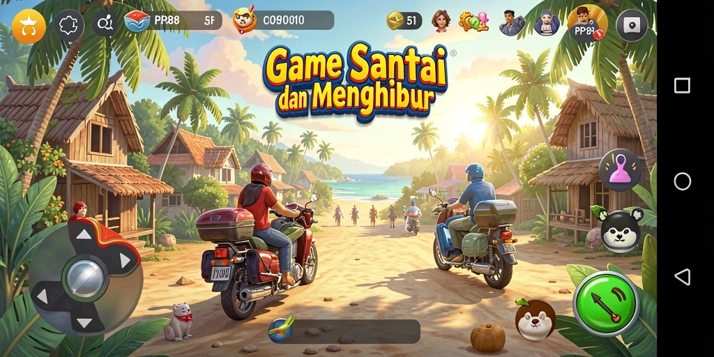 Tangkapan layar utama PP88 menampilkan momen seru dalam game Casual.