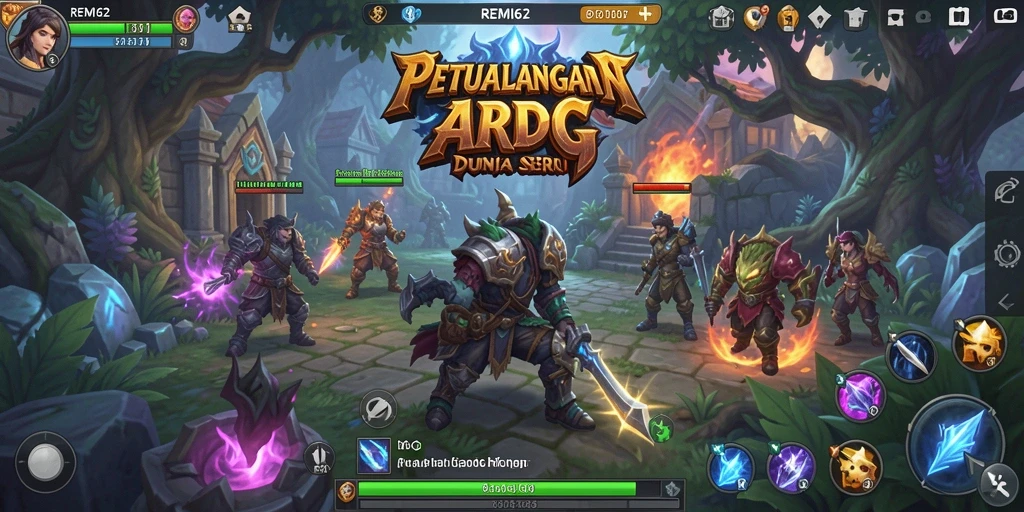 Tampilan gameplay REMI62 yang menarik dalam dunia ARPG.