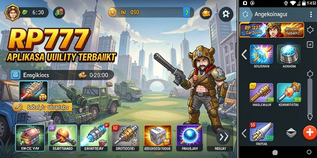 Tampilan screenshot utama RP777 yang menunjukkan fitur-fitur Utility.