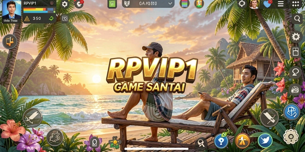 Tangkapan layar menunjukkan gameplay seru dan penuh warna dari RPVIP1.