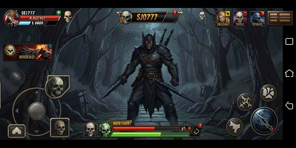 Tangkapan layar gameplay SJO777 yang menampilkan suasana Horror yang mencekam.