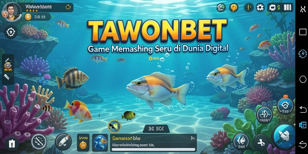 Tampilan gameplay Fishing yang menarik di TAWONBET.